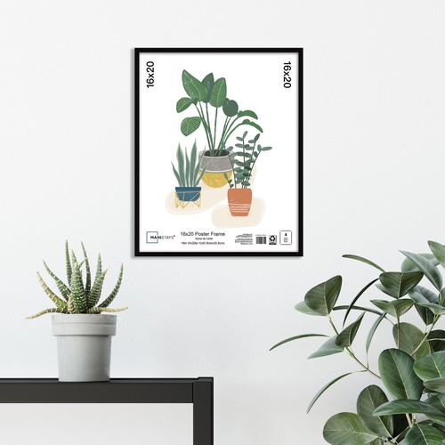 Mainstays black wall - mainstays, x