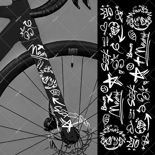 Bicycle frame stickers - bicycle,
