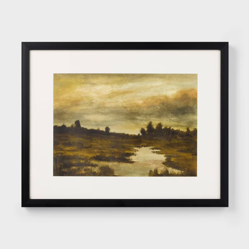 X16 marshland at dusk - 20"x16",