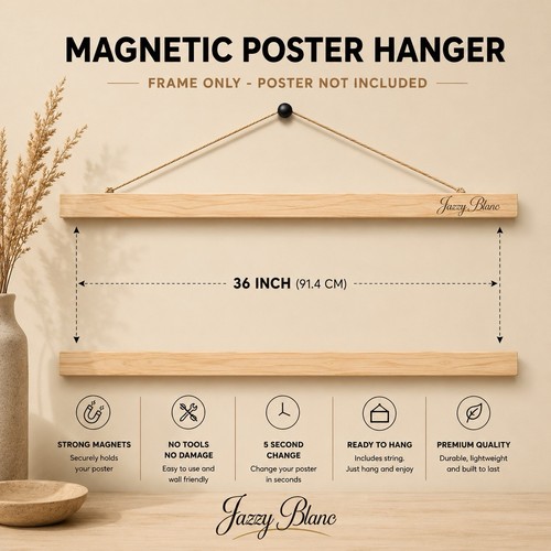 Inch natural pine magnetic - 36,