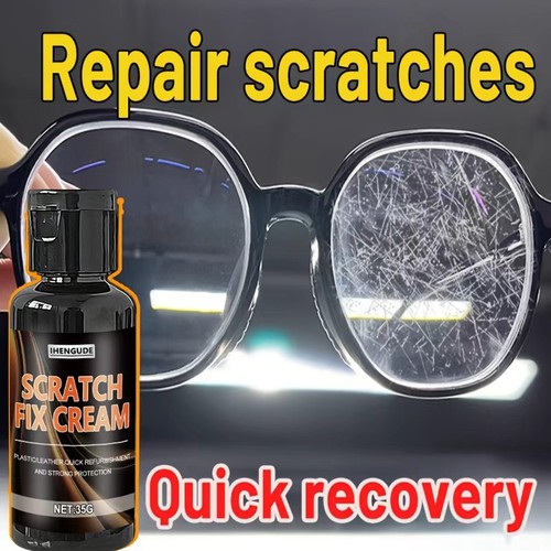 Eyeglass scratch repair cream - eyeglass,
